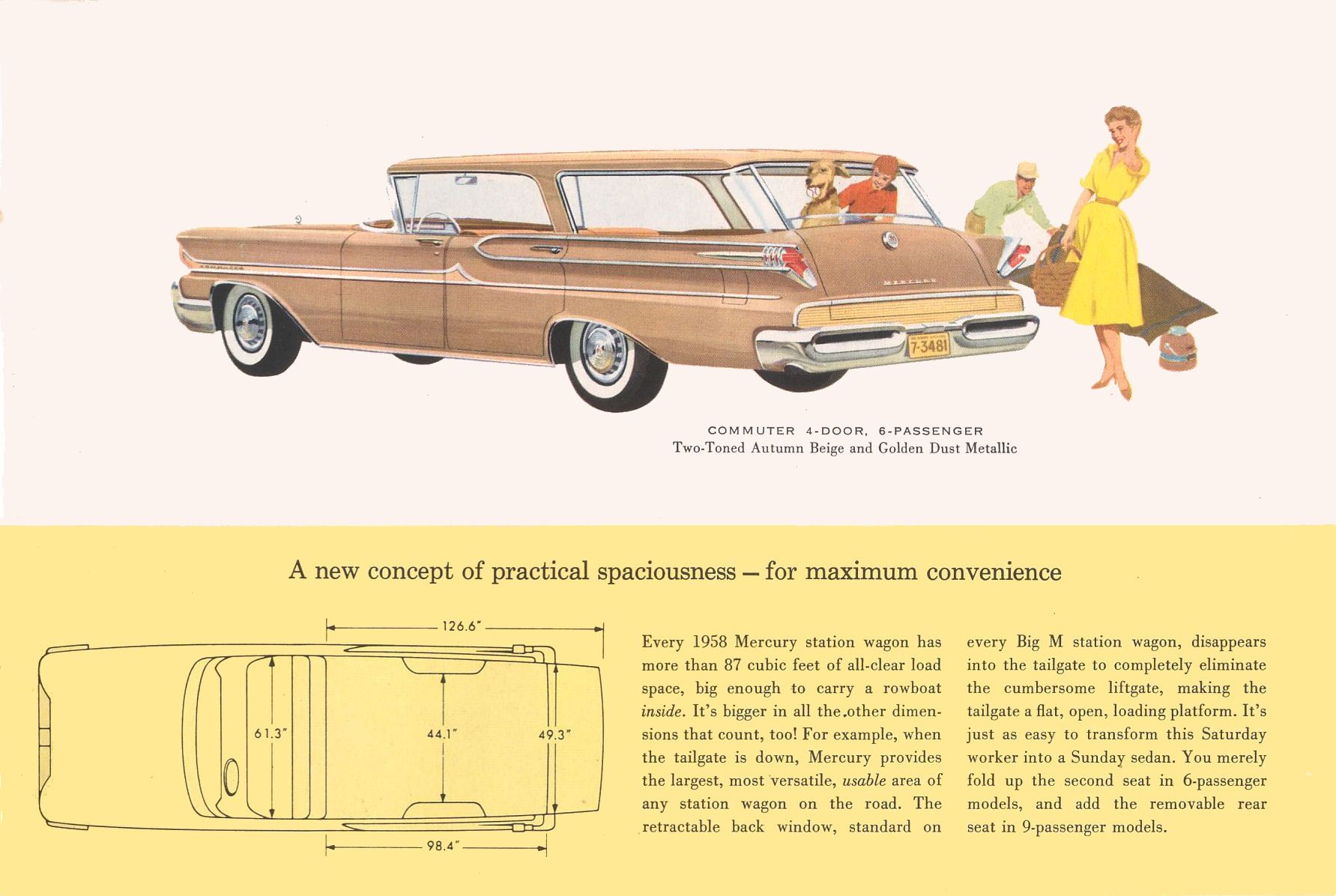 1958 Mercury Brochure Page 2